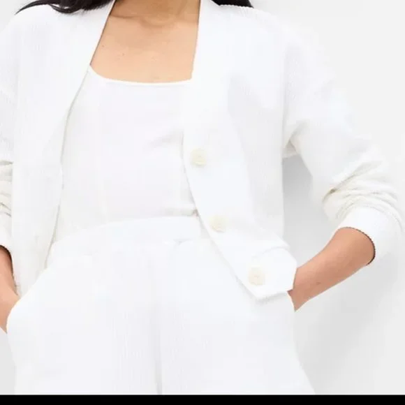 Gap Off White Rib Easy Shorts/NWT/Various - Picture 2 of 11